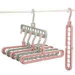 9 Holes Drying Rack Foldable Plastic Hanger