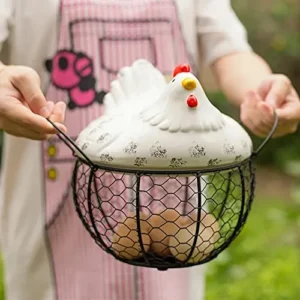 Rustic Egg Storage Basket – Farmhouse Charm & Function!