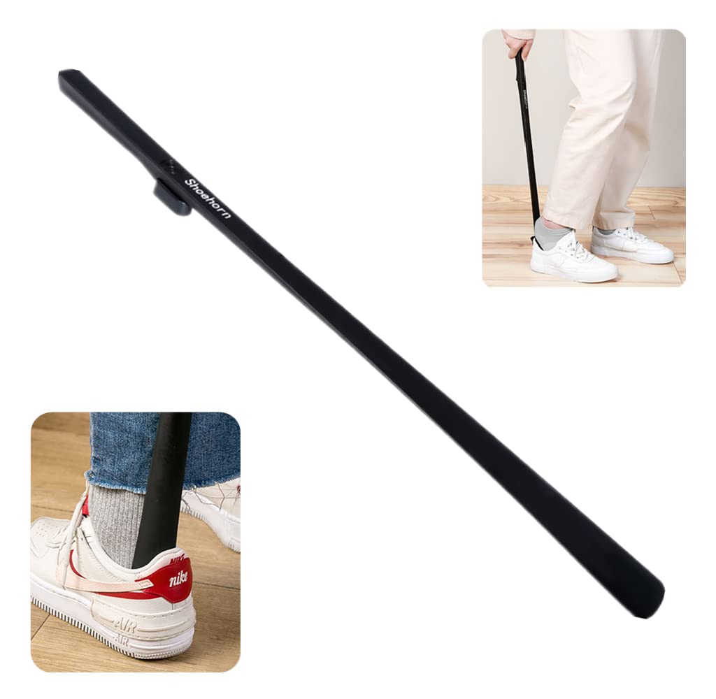 B&Y 20 Inch Long Handled Shoe Horn - Extra Long Shoehorn For Boots, Dress Shoes & Reducing Back Pain