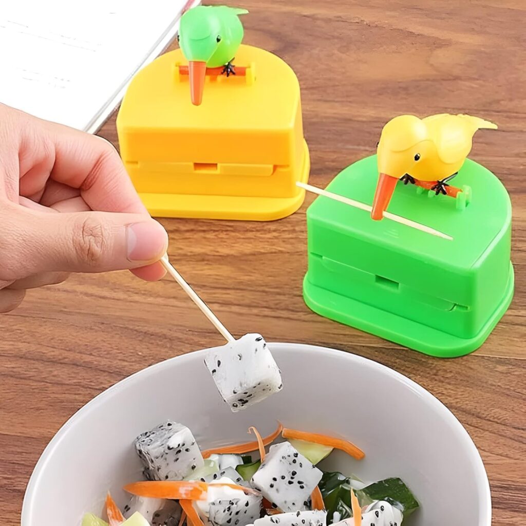 Bird Shape Smart Press Toothpick Dispenser